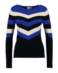 Pull à col rond bleu Wallis