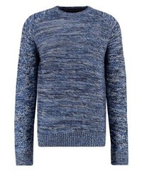 Pull à col rond bleu YOURTURN