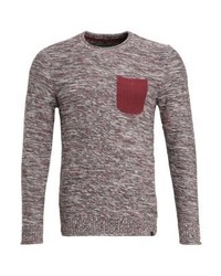 Pull à col rond bordeaux BLEND