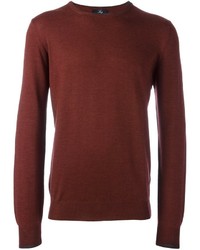 Pull à col rond bordeaux Fay