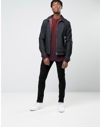 Pull à col rond bordeaux Jack and Jones