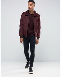 Pull à col rond bordeaux Jack and Jones