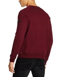 Pull à col rond bordeaux Karl Lagerfeld