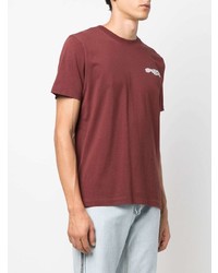 Pull à col rond bordeaux Off-White