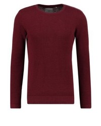 Pull à col rond bordeaux Minimum