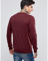 Pull à col rond bordeaux Scotch & Soda