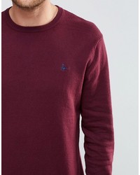 Pull à col rond bordeaux Jack Wills