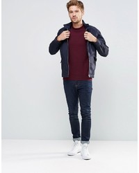 Pull à col rond bordeaux Jack Wills