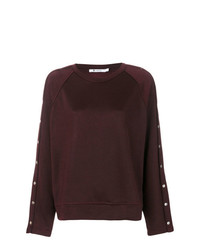 Pull à col rond bordeaux T by Alexander Wang