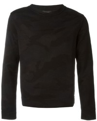 Pull à col rond camouflage noir Valentino