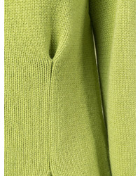 Pull à col rond chartreuse Alexander McQueen