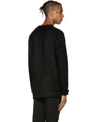 Pull à col rond en mohair noir Diet Butcher Slim Skin