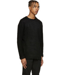 Pull à col rond en mohair noir Diet Butcher Slim Skin