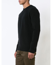 Pull à col rond en tricot noir Givenchy