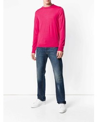 Pull à col rond fuchsia Ps By Paul Smith