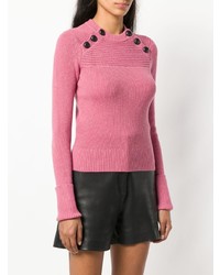 Pull à col rond fuchsia Isabel Marant Etoile