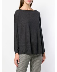 Pull à col rond gris foncé Snobby Sheep