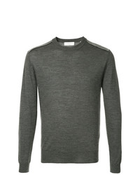 Pull à col rond gris foncé Cerruti 1881