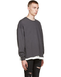 Pull à col rond gris foncé Fear Of God