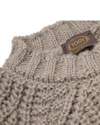 Pull à col rond gris Tod's