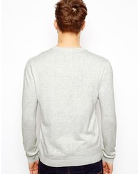 Pull à col rond gris Asos