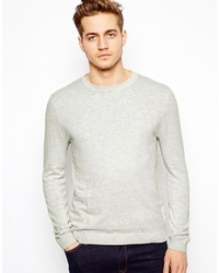 Pull à col rond gris Asos