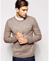 Pull à col rond gris Asos