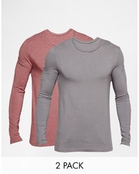 Pull à col rond gris Asos