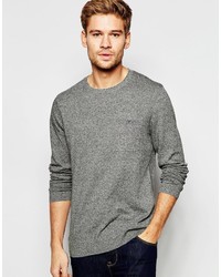 Pull à col rond gris Asos