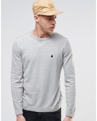 Pull à col rond gris Asos