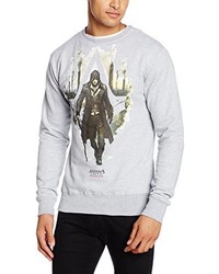 Pull à col rond gris Assassins Creed