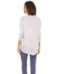 Pull à col rond gris Wilt