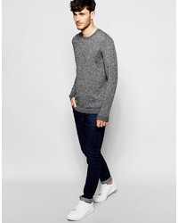 Pull à col rond gris Asos