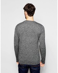 Pull à col rond gris Asos