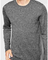 Pull à col rond gris Asos