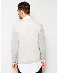 Pull à col rond gris Asos