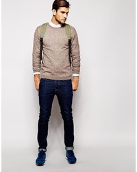 Pull à col rond gris Asos