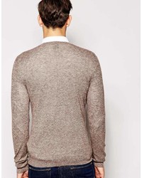 Pull à col rond gris Asos