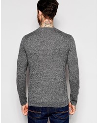 Pull à col rond gris Asos