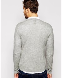 Pull à col rond gris Asos