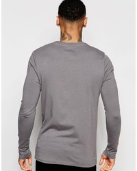 Pull à col rond gris Asos