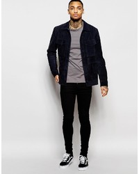 Pull à col rond gris Asos