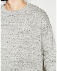 Pull à col rond gris Asos