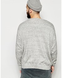 Pull à col rond gris Asos