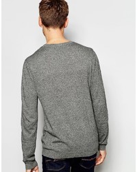 Pull à col rond gris Asos