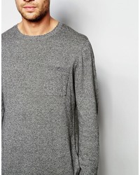 Pull à col rond gris Asos