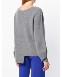 Pull à col rond gris Pinko