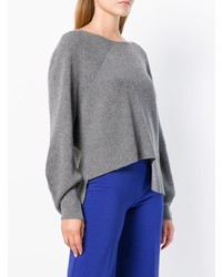 Pull à col rond gris Pinko