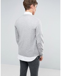 Pull à col rond gris Asos