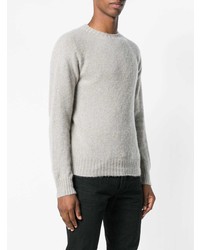 Pull à col rond gris Tom Ford